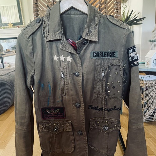 Corleone Original Wine Jeans jacket like new, vintage rock & roll style