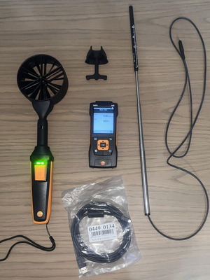 Testo 440 new measuring instrument with sensors and USB cable