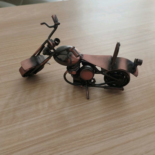 Decorative motorcycle made of metal elements new