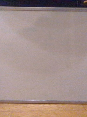 White dry erase board used with aluminum frame 50x70