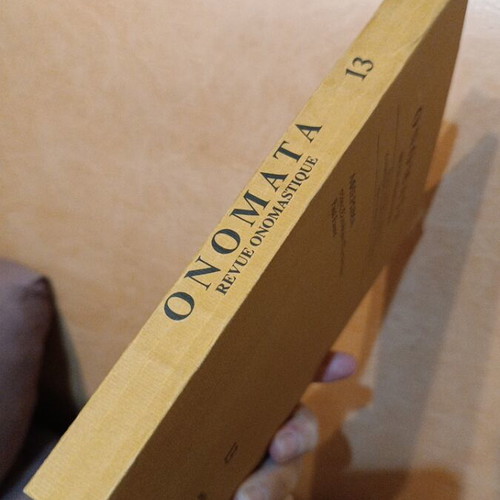 Onomata Revue Onomastique Volume 13 like new, Greek scientific journal