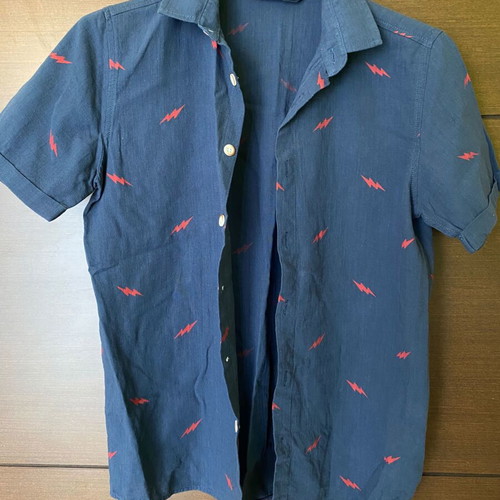 Blue shirt with lightning LC Waikiki for boy 9-10 years like new