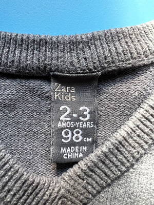 Βρεφικό πουλόβερ Zara μεταχειρισμένο για αγοράκι 2-3 χρόνων