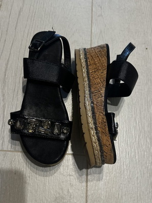 Women's platform sandals black size 37 used