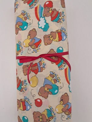 Crib Sheet Set 4 Pieces New With Teddy Bear Design