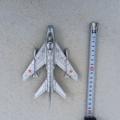 Plastic Mig-19 airplane used with pilot figure