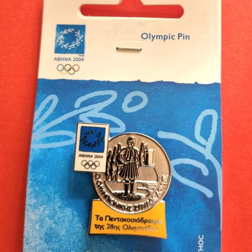 Pins Athens 2004 series Ta Pentakosiodrachma new, set of 7