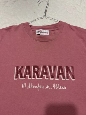Karavan oversized T-shirt, pink, size L