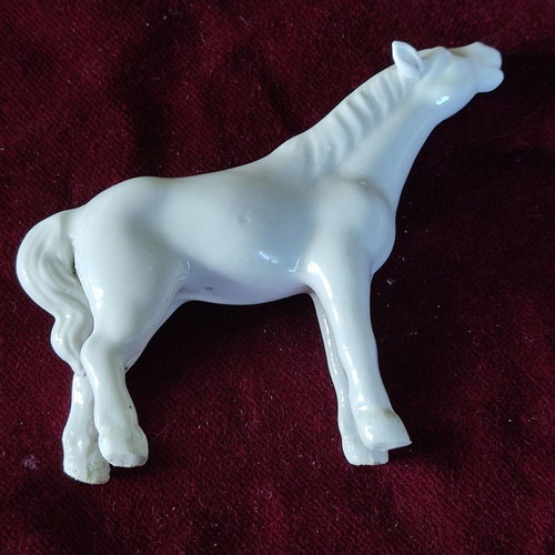 French Lead Soldier Napoleon on Porcelain Horse used