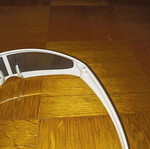 Cyclops glasses visor type with single lens used, white