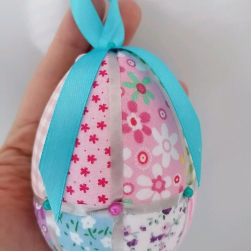 Easter Handmade Patchwork Egg 10cm