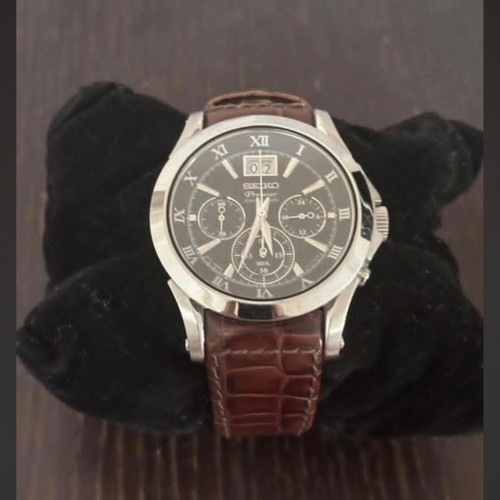 Seiko Premier Big Date Chronograph men's watch