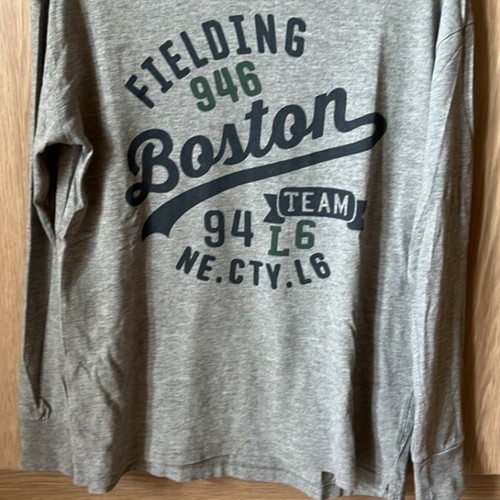 H&M kids long-sleeve shirt like new, grey melange, size 170