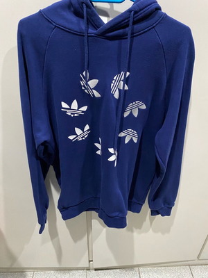 Adidas Adicolor Shattered Trefoil Hoodie like new, blue, size M