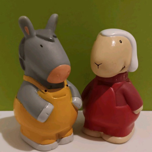 Donkey and Sheep Figures like new, collectible