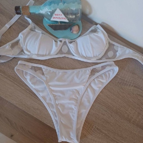 Swimsuit new with beautiful tulle design, size S