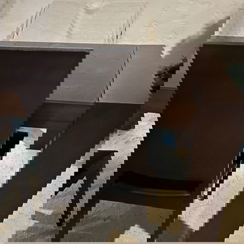 Τραπεζαρία ιταλική μεταχειρισμένη Wenge με 5 καρέκλες δερμάτινες