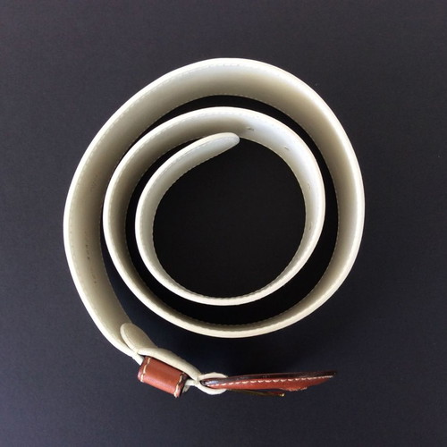 Etienne Aigner white wide belt like new, size 80
