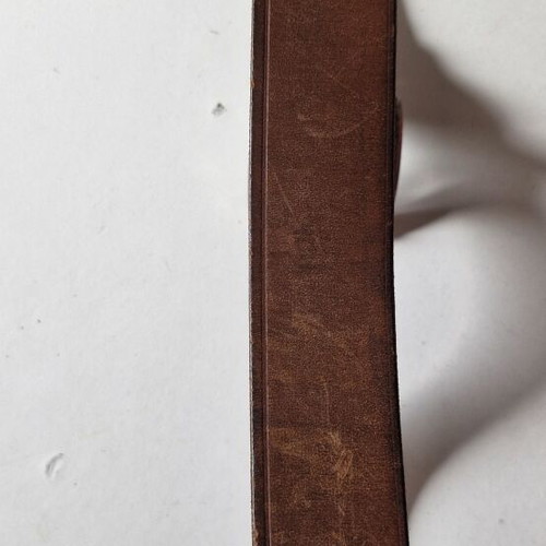 Vintage Unlimited leather belt size 85 used, brown rustic look