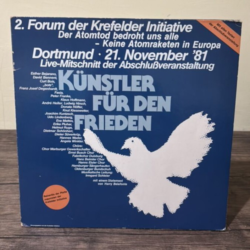 Künstler für den Frieden vinyl record used, rock