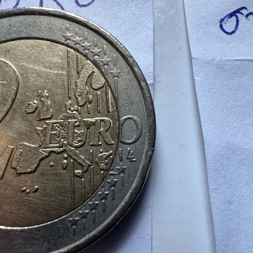 2 Euro 2004 Discobolus varieties errors used
