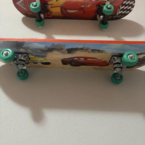 Cars Lightning McQueen Wall Shelves from Skateboards, like new, set of 2