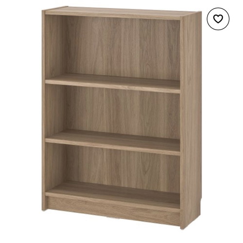 IKEA Billy bookcase used, blonde oak finish