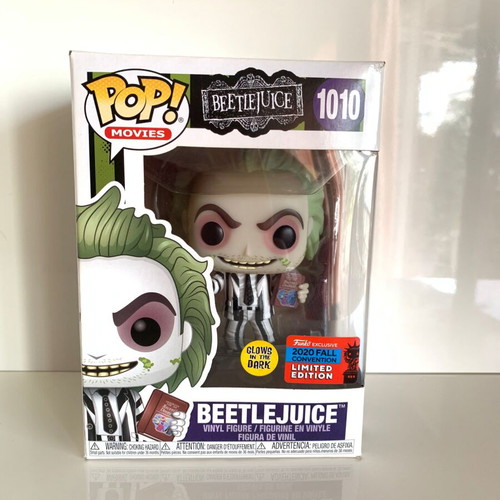 Funko POP! Movies Beetlejuice Glow in the Dark 2020 Fall Convention Limited Edition like new