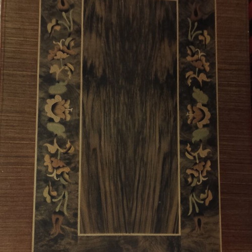 Classic side table with marquetry vintage, like new
