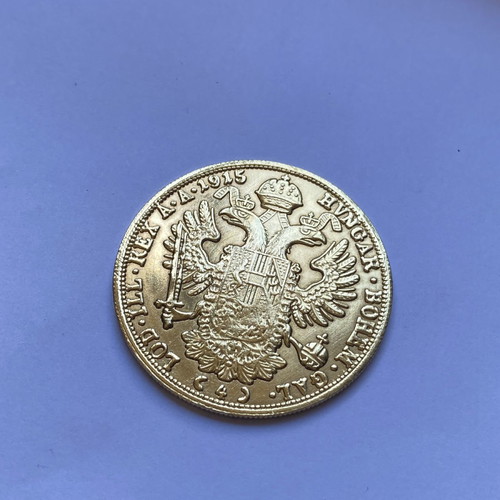 Austrian ducat dubla replica new, gold plated