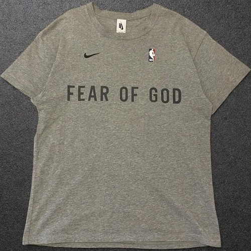 Nike x Fear of God NBA Warm Up T-Shirt L like new, grey heather
