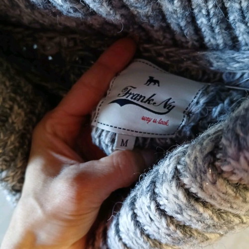 Pullover gray and white like new, size S