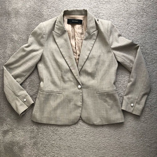 Zara women's blazer like new, size L, gray