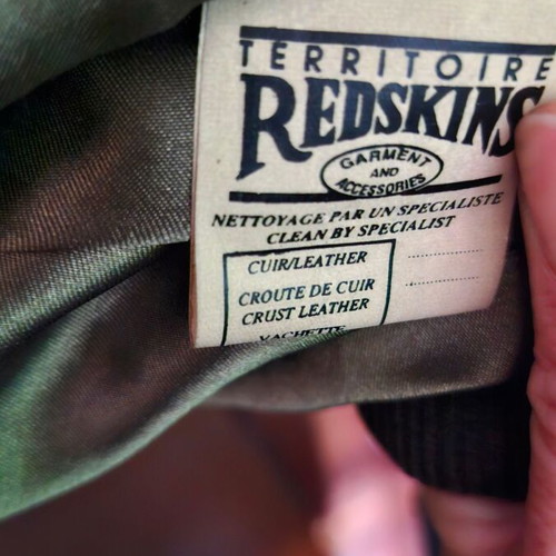 Redskins men's leather jacket vintage XL used, brown