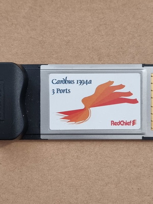 RedChief CardBus PCMCIA to FireWire 1394a 3 Ports like new