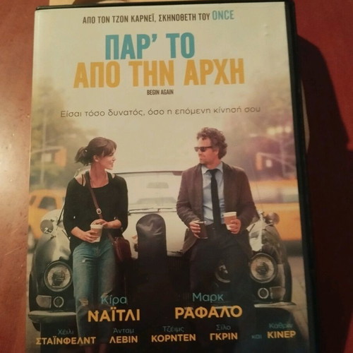 Begin Again DVD like new, Dolby Digital, subtitles, romantic