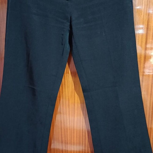 Classic fabric pants with rhinestones, black, size S