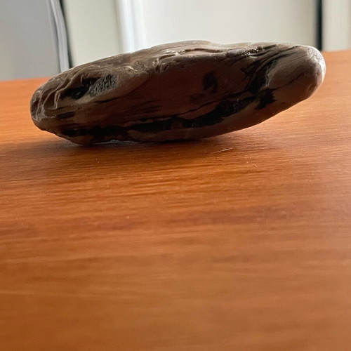 Chert with natural layers new, brown and gray shades