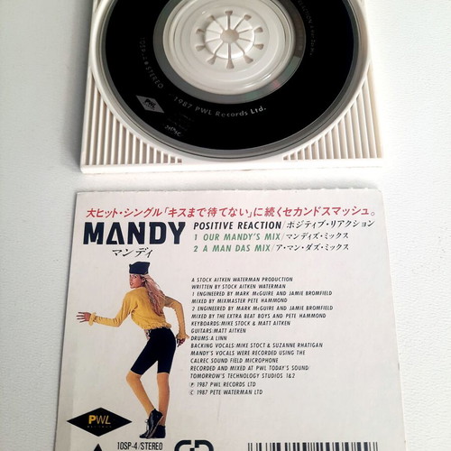 Mandy Positive Reaction 1988 Japanese CD-Mini Single used