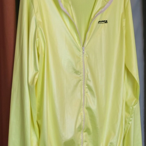 Brunex Swiss Windbreaker Jacket used, XL, yellow