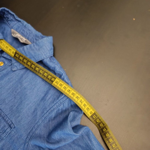 Dorothy Perkins denim shirt-dress like new, size 34, blue