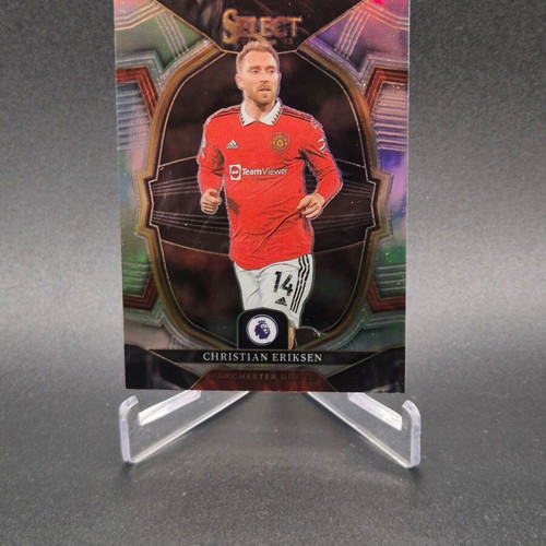 2022 Panini Select Premier League Terrace Silver Prizm Christian Eriksen #69 Manchester United card