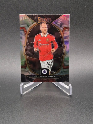 2022 Panini Select Premier League Terrace Silver Prizm Christian Eriksen #69 Manchester United card