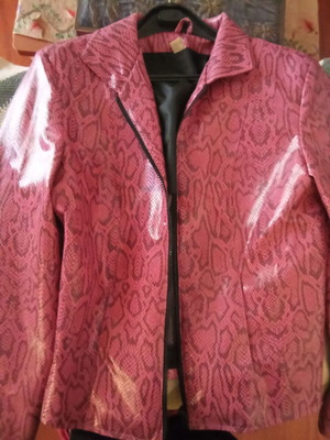 Snake Print Pink Jacket like new