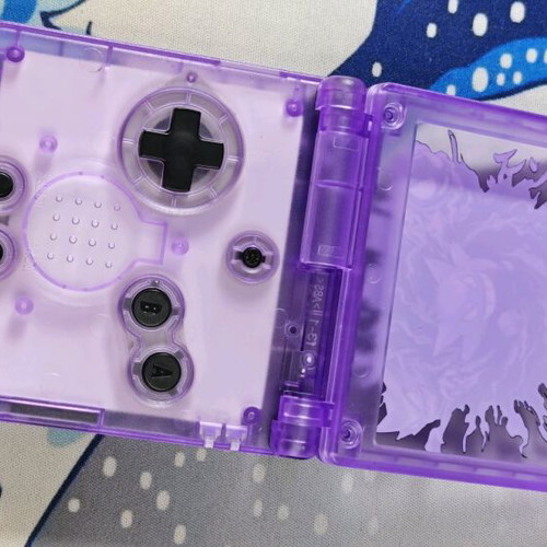Gameboy Advance SP shell used with embossed UV print Gengar