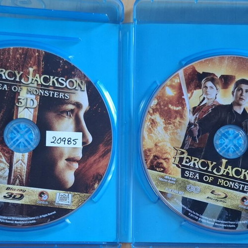 Percy Jackson Sea of Monsters Blu-ray 3D set like new with Greek subtitles