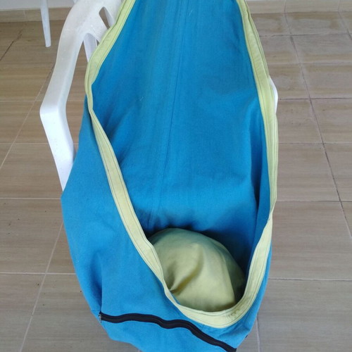 Children's hammock used, fabric with pillow, holds up to 80 kg