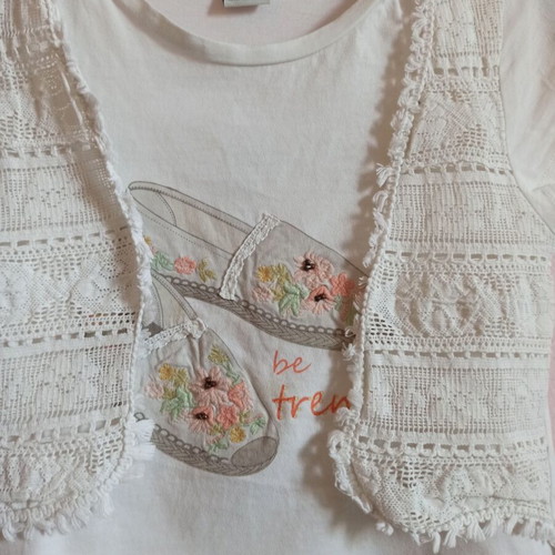 Mayoral blouse girl white size 8 like new