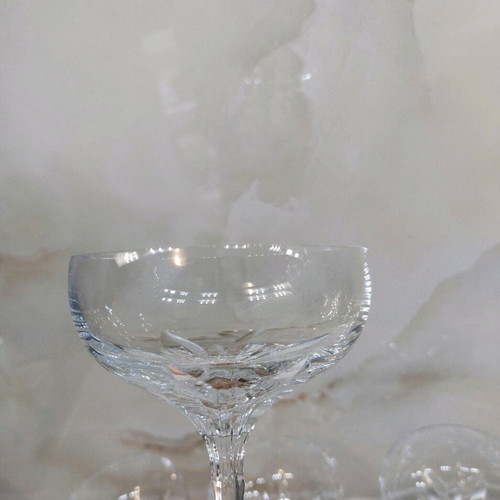 Crystal Ice Cream Glasses set of 6 like new