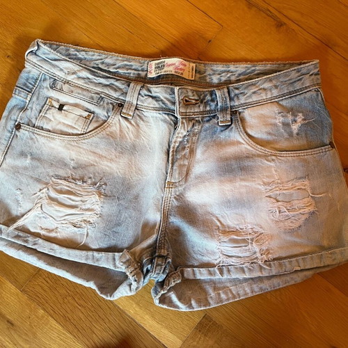 Τζιν shorts μεταχειρισμένα με σκισίματα, μέγεθος M